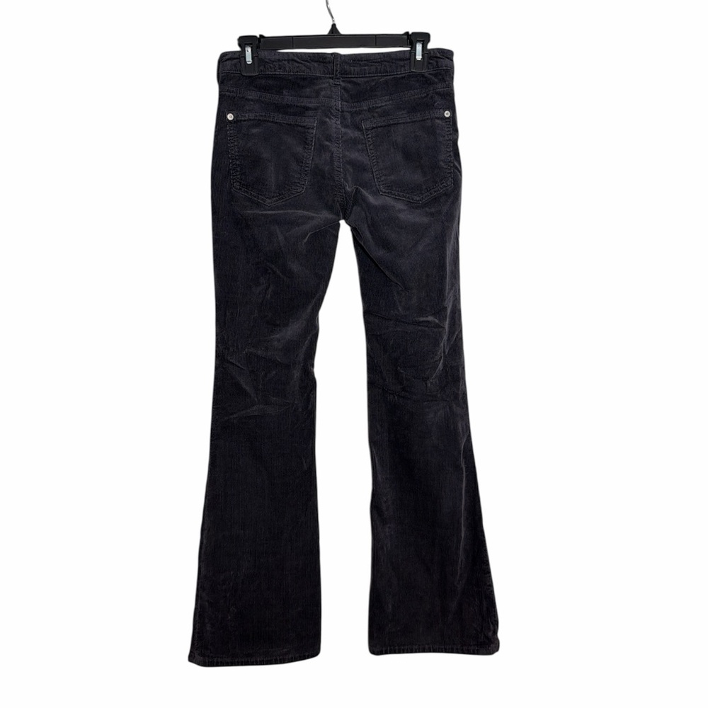 Pilcro Anthropologie The Icon Flare Dar Gray Black Corduroy Pants Size 26 - Picture 4 of 7